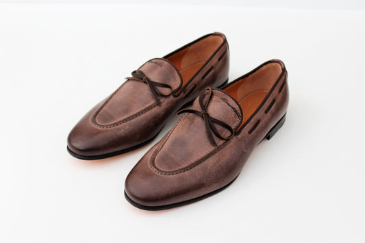 Santoni Boys' Leather Loafer