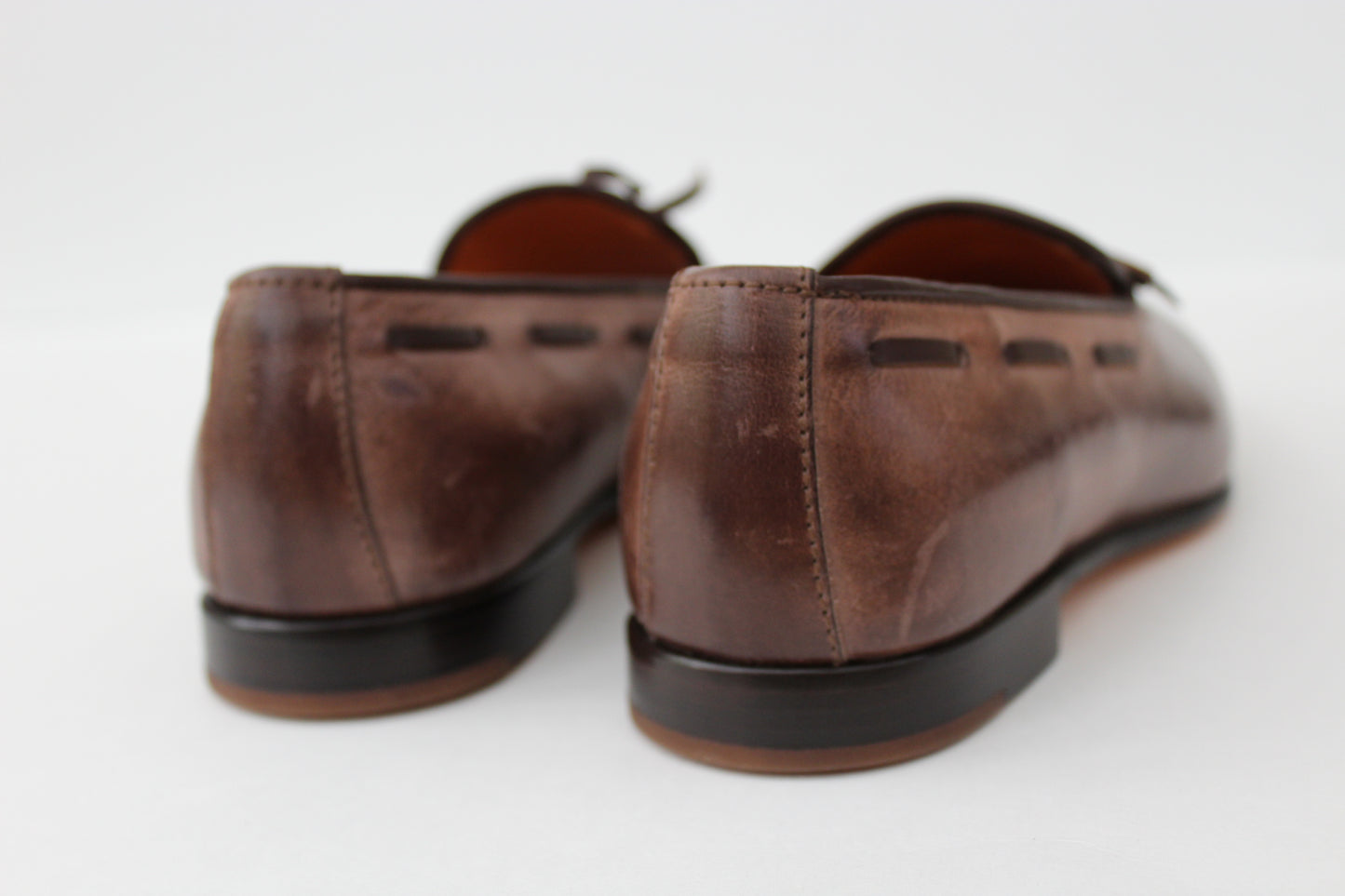 Santoni Boys' Leather Loafer